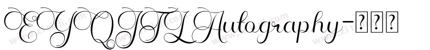 EYQJTL Autography字体转换